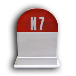 Iconic French Road (Nationale 7) Bollard